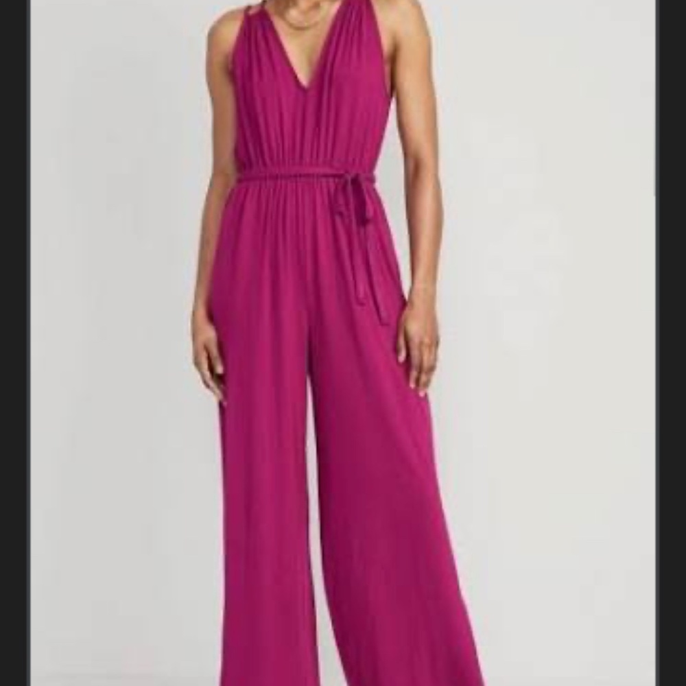 Sleeveless Double-Strap Ankle-Length Jumpsuit-S-new